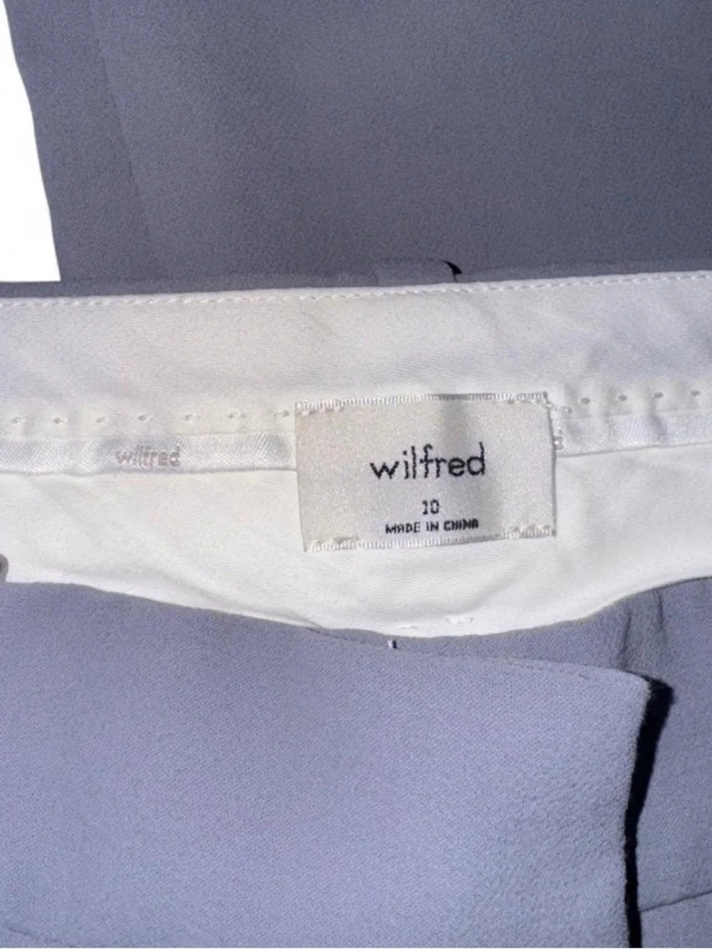 Wilfred Light Gray High-Waist Wide-Leg Trousers - Picture 4 of 5